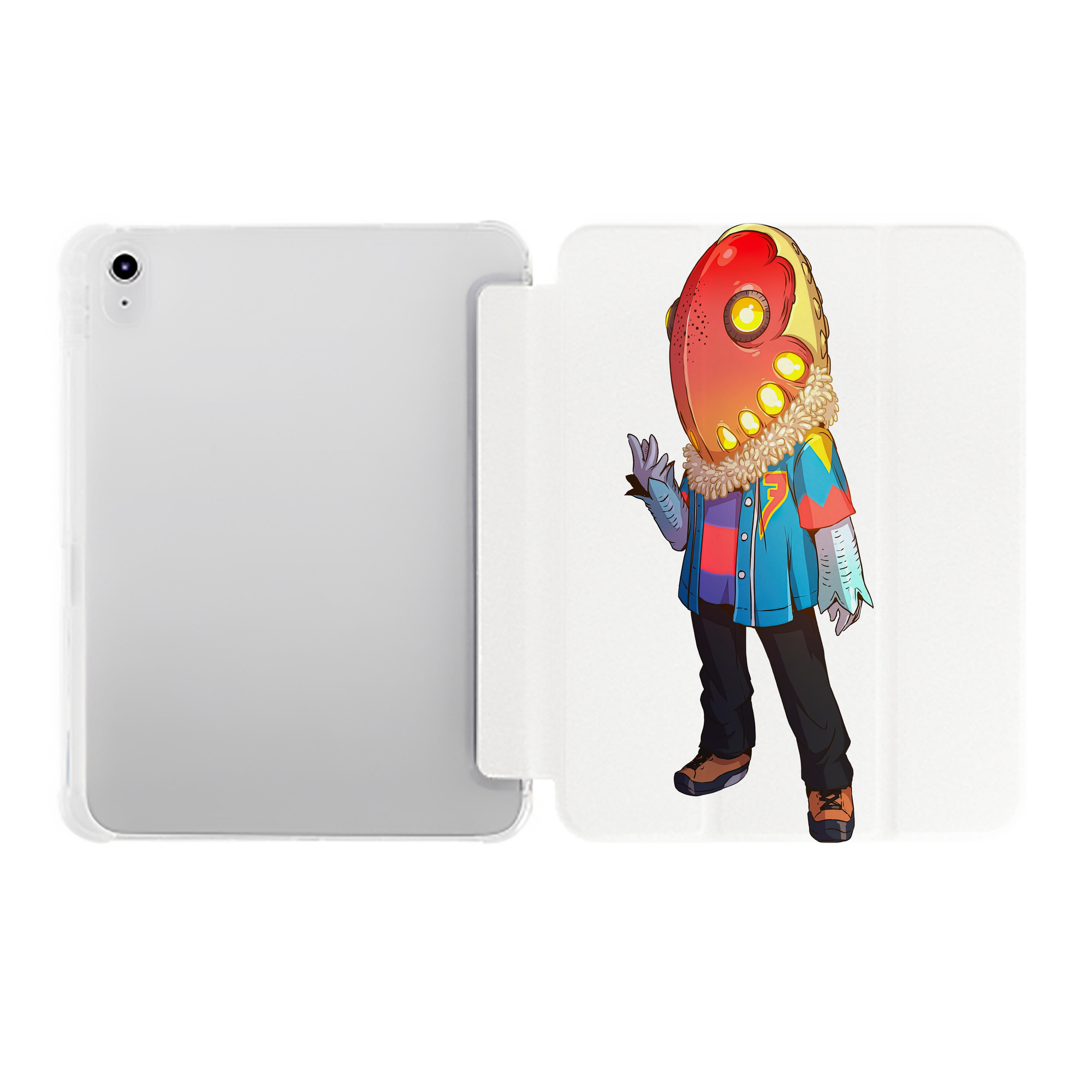 （画像用） ウルトラマン Ultraman IPad ケース ペン収納付き 三つ折りスタンド PUレザー×シリコン 対応機種9.5/10.5/10.9インチ